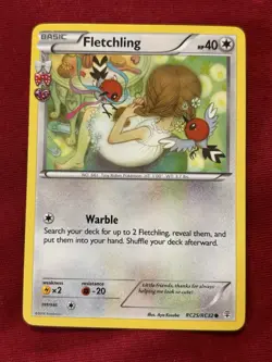 Fletchling RC25/RC32 Pokemon Card TCG Pokemon Trading Card Game Generations NM - Image 1