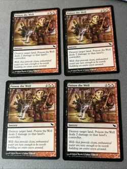 Poison The Well X4 Shadowmoor Ex Condition See Pics Front Back - Image 1