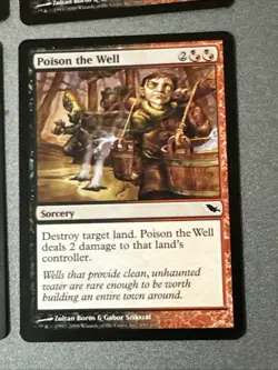 Poison The Well X4 Shadowmoor Ex Condition See Pics Front Back - Image 2