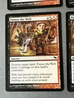 Poison The Well X4 Shadowmoor Ex Condition See Pics Front Back - Image 3