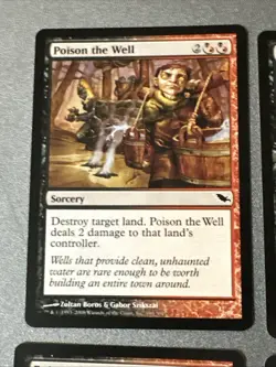 Poison The Well X4 Shadowmoor Ex Condition See Pics Front Back - Image 4
