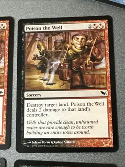 Poison The Well X4 Shadowmoor Ex Condition See Pics Front Back - Image 5