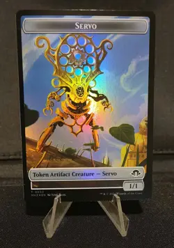 CRIMP ERROR Servo / Cat Double Sided Token Magic: The Gathering MH3 Card - Image 2