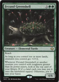 Fecund Greenshell R Bloomburrow 171 NM MTG - Image 1