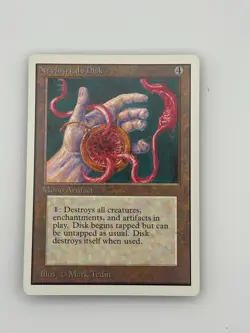 1993 Magic: The Gathering Unlimited Nevinyrral's Disk #NNO - Image 1