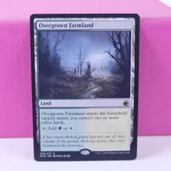 MTG Magic the Gathering Overgrown Farmland (265/553) Innistrad Midnight Hunt NM - Image 1