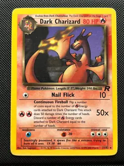 Pokemon Dark Charizard TCG Team Rocket 21/82 Non-Holo Rare Card - Image 1