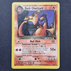 Dark Charizard 21/82 - WoTC Team Rocket - Non Holo Rare Vintage Pokemon TCG Card - Image 1