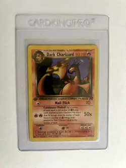 Pokemon TCG Team Rocket Dark Charizard 1st Edition Non-Holo Card 21/82 - Image 1