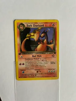 Pokemon TCG Team Rocket Dark Charizard 1st Edition Non-Holo Card 21/82 - Image 4