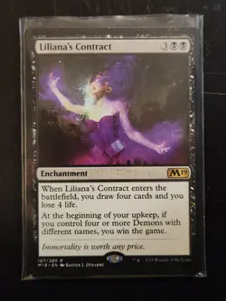 Liliana's Contract, Core Set 2019, MTG - Magic the Gathering, Regular - Image 1