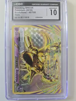 Pokemon TCG Nidoking Evolutions Holo Rare Card 46/108 Break - Image 1