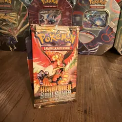 Sealed Pokemon Heart Gold Soul Silver Base Set Booster Englisch Cover Hooh - Image 1