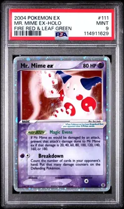 2004 Pokemon EX Mr. Mime 111/112 Fire Red & Leaf Green PSA Mint 9 - Image 1