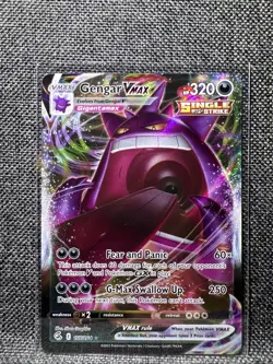 Pokemon TCG Gengar VMAX Alternate Art Fusion Strike 157/264 - Image 1