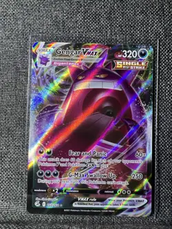 Pokemon TCG Gengar VMAX Alternate Art Fusion Strike 157/264 - Image 2