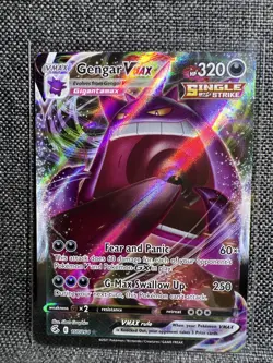 Pokemon TCG Gengar VMAX Alternate Art Fusion Strike 157/264 - Image 3
