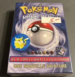 1st Edition Pokemon Base Set Starter Theme Deck Factory Sealed WoTC FRENCH - Image 1
