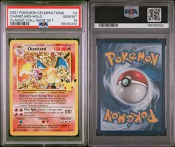 PSA 10 Charizard 4/102 2021 Pokemon Celebrations Classic Collection - Image 2