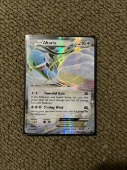 * 2016 Pokemon TCG XY Fates Collide Altaria EX 83/124 Ultra Rare Holo NM - Image 1