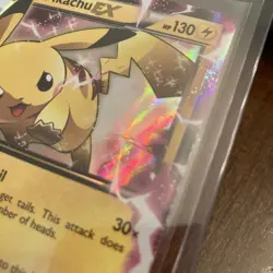 Pikachu EX XY84 Black Star Promo Holo Pokemon TCG LP/MP - Image 4