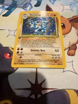 Pokemon Machamp 8/102 Holo Rare 1st Edition Base Set Deck Exclusive LP - Image 2