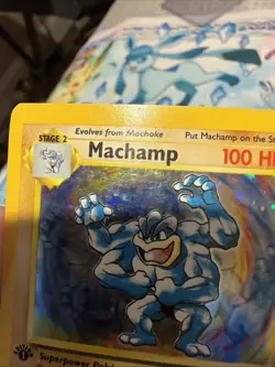 Pokemon Machamp 8/102 Holo Rare 1st Edition Base Set Deck Exclusive LP - Image 5