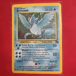 Pokemon TCG Articuno Fossil Holo Card 2/62 Unlimited Rare, LP Condition - Image 2