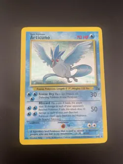 Pokemon TCG Articuno Fossil Holo Card 2/62 Unlimited Rare, NM/LP Condition - Image 4
