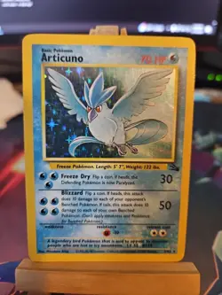 Pokemon TCG Articuno Holo Rare Card 2/62 Fossil Unlimited LP-MP Condition - Image 1