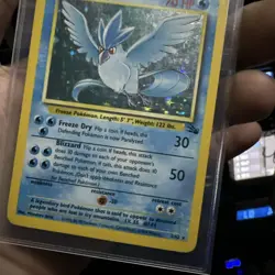 Pokemon TCG Articuno Fossil Holo Unlimited Rare Card 2/62 LP Condition - Image 3