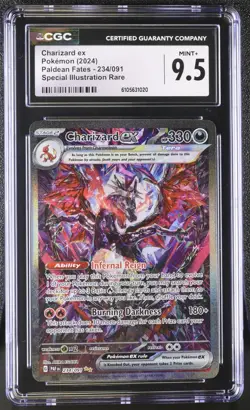 2024 Pokemon Charizard ex Paldean Fates 234/091 SIR CGC MINT+ 9.5 - Image 1