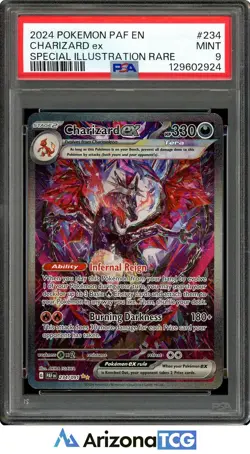 Pokemon 2024 Charizard ex 234/091 Full Art SIR Paldean Fates PSA 9 - Image 1