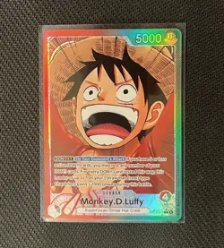 One Piece TCG Monkey.D.Luffy Alt Art Leader OP13-001 - Image 1
