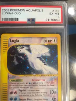 2003 POKEMON AQUAPOLIS LUGIA-HOLO #149 EX-MT PSA 6 - Image 2