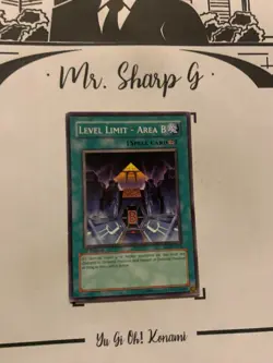 LEVEL LIMIT - AREA B -1st EDITION SD3-EN024 ENGLISH Yu-Gi-Oh! CARD COMMON KONAMI - Image 2