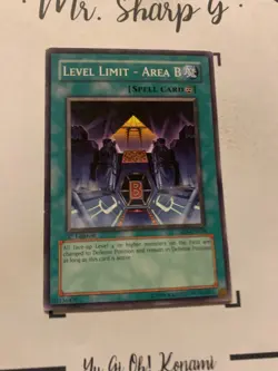 LEVEL LIMIT - AREA B -1st EDITION SD3-EN024 ENGLISH Yu-Gi-Oh! CARD COMMON KONAMI - Image 4