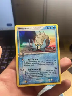 Omastar 20/108 Reverse Holo Rare Stamped EX Power Keepers Pokemon Card LP - Image 1