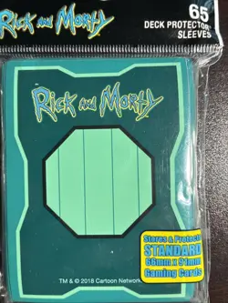 2-Ultra-Pro - Rick and Morty - Mr. Meeseeks- 65 each pack Card Protector Sleeves - Image 3