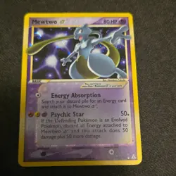 Pokemon TCG Mewtwo Star 80 HP Holo Rare EX Holon Phantoms 103/110 2006 Card - Image 1