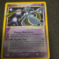Pokemon TCG Mewtwo Star 80 HP Holo Rare EX Holon Phantoms 103/110 2006 Card - Image 2