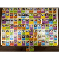 Lot of 100 Assorted Pokemon Cards Common - Image 1