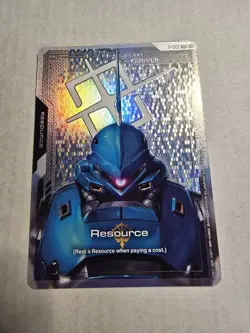 GUNDAM TCG CARD GAME - RESOURCE - KAMPFER - R-022 C+ FOIL ENGLISH GD03 BRAND NEW - Image 1