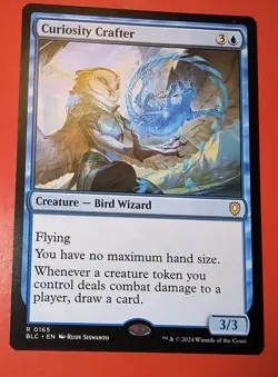 MTG, MAGIC, CURIOSITY CRAFTER, 0165, BLC, REGULAR, RARE, NM - Image 1
