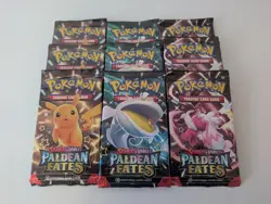 Lot of 9 Pokemon TCG Scarlet & Violet - Paldean Fates Booster Packs - SEALED! - Image 1