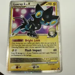 Pokemon Luxray GL LV. X Rising Rivals 109/111 Rare Holo 2009 TCG Card - Image 1