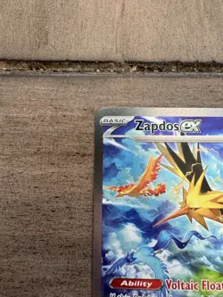 Pokemon TCG Zapdos EX 202/165 Special Illustration Rare Scarlet & Violet 151 - Image 3