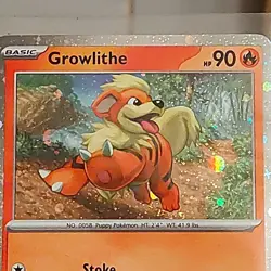Pokemon TCG Growlithe Svp Black Star Promos SVP024 Holo Promo Cosmos Holo... - Image 2