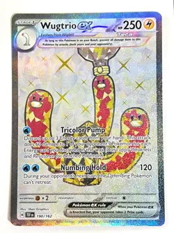 Wugtrio ex 190/162 Ultra Rare Temporal Forces Pack Fresh Pokemon - Near Mint NM - Image 1
