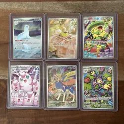 LOT of 6 Pokemon TCG Phantasmal Flames Illustration Rare Cards NM-MINT - Image 1